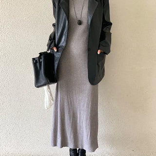 Claymore Oversized Leather Jacket