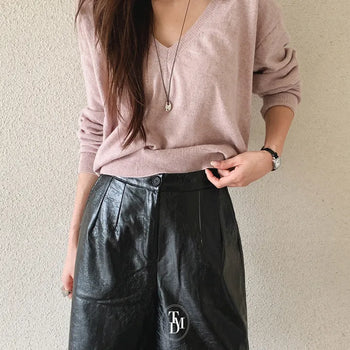 Fennell Merino Wool V-Neck Knit