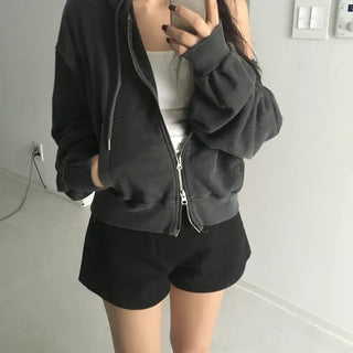 *way/Pigment ☁️* Arc Pigment Two-way Zip-up Hoodie