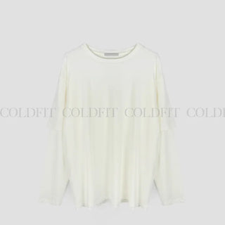 long-sleeve layered T-shirt