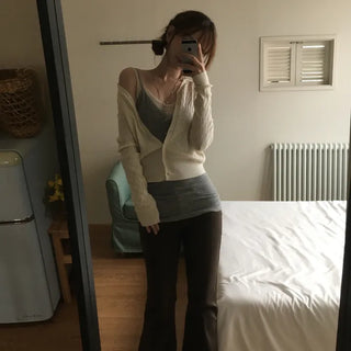 Diz Low-Rise Bootcut Long Pants
