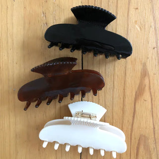 (3 colors) Classy Shell Hair Claw Clip Autumn Hair Clip Half-Updo Shell Hair Pin Hair Pin