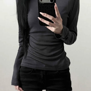 Sez Henley Neck Tencel Slim Fit Long Sleeve T-shirt