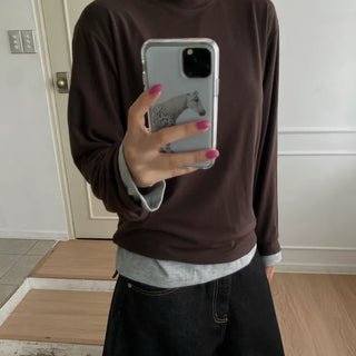 Feeder Layered Tencel Long Sleeve T-shirt