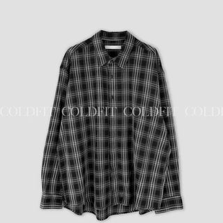 Hidden Button Check Shirt