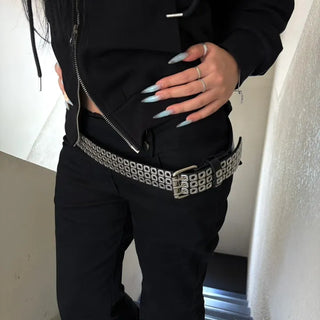 Airpunk Studded Point Layered Belt