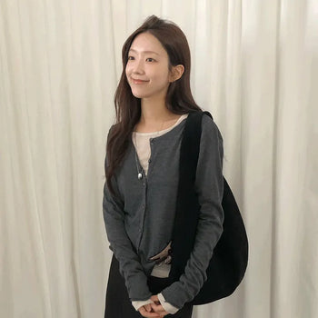 Beige Wool Cardigan -