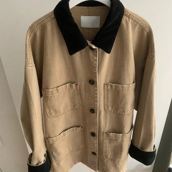 Cordu color-block work jacket