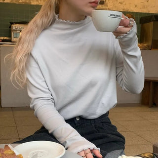 frill pola tee