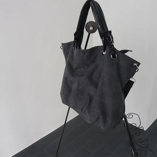 big cotton shoulder bag