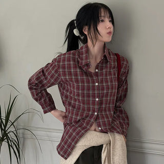 Hello Loose Fit Check Shirt