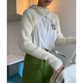 hoody knit bolero