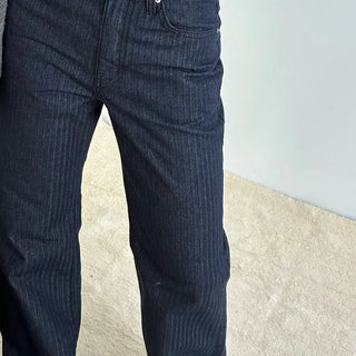 Straight raw denim