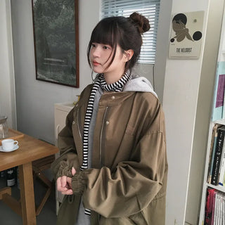 Same Cotton Classic Long Field Jacket