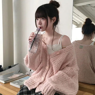 Momiji Alpaca Boxy Cardigan