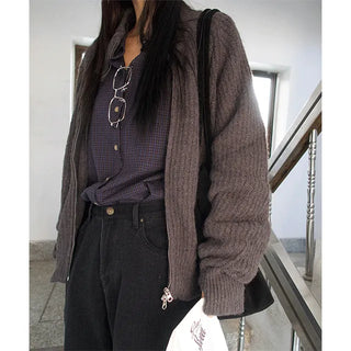way knit zip up