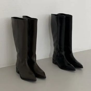 Modern Seamline Huggy Boots