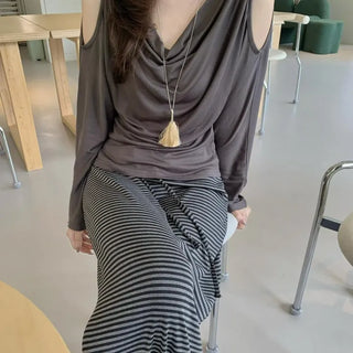 Draped Off-the-Shoulder Top