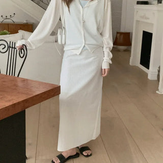 Elbow Stripe Skirt