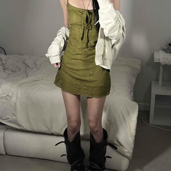 *Sticky Fit* Foren Embroidered Lace Mini Dress