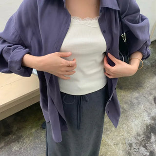 Modal Cupro Boxy Shirt