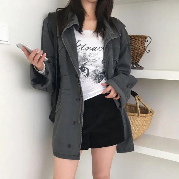 Washed Vintage Work Field Jacket 1 color