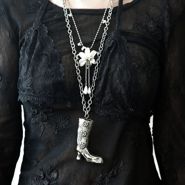 Boots Necklace