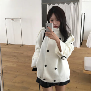 Muir Angora High-Neck Knit Jacket
