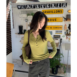 Button Stripe Layered Set