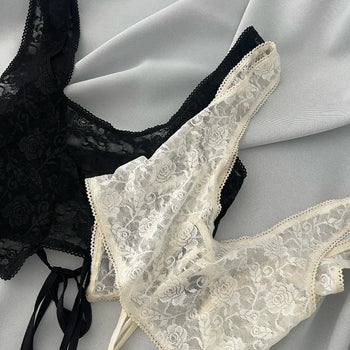 New Orleans Sheer Flower See-through Bustier