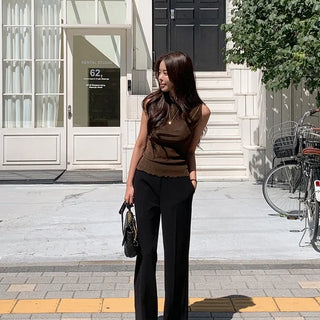 Beldi mock turtleneck sleeveless