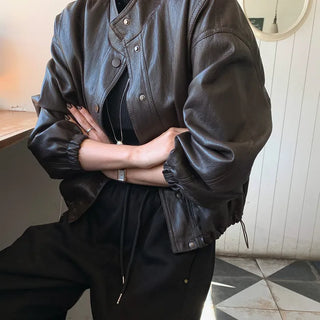 Dishu Leather Jumper