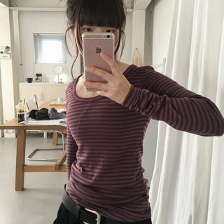 (Layering Must-Have!) Eugen Striped Long T-Shirt