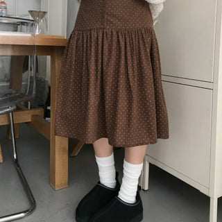 Shigure Dot Midi Skirt