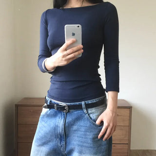 Miho Boat Neck Sleeveless T-shirt