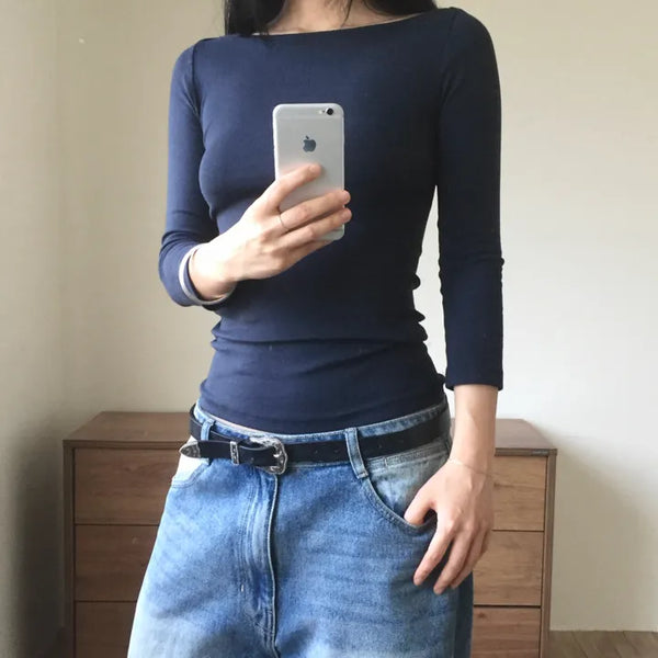 Miho Boat Neck Sleeveless T-shirt