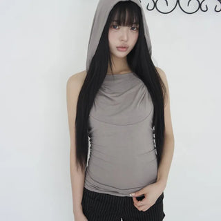 draped hoodie