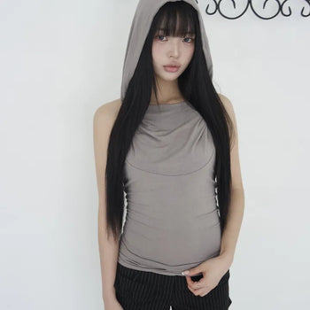 draped hoodie