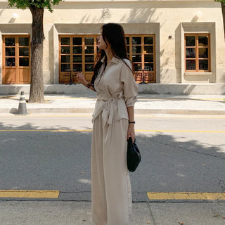 Gloit Satin Shirt & Pants Set