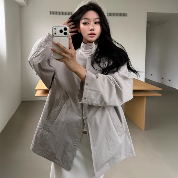 Arte Mock Neck Field Jacket