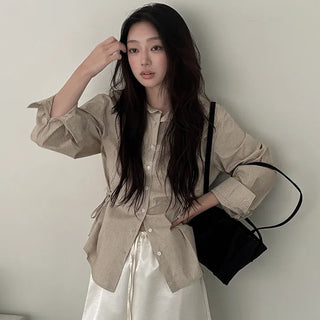 Walking Stripe Strap Shirt