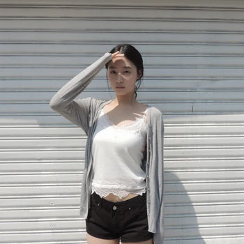 bell tencel long cardigan  / Bell Tencel Long Cardigan
