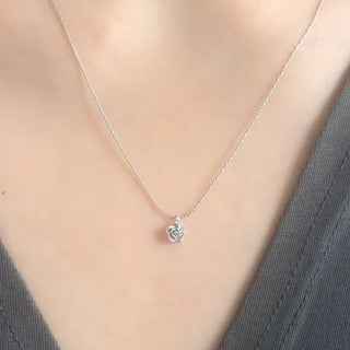 Mini Antique Rose Necklace, Rose Necklace, Surgical Chain
