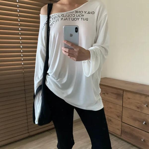 Only One Lettering Long-sleeve T-shirt