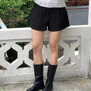 A-line 3/4 length elasticated shorts slacks  Autumn shorts