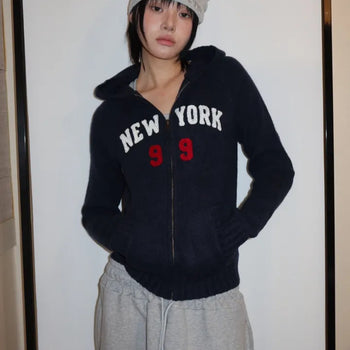 NY 99 Knit Zip Hoodie