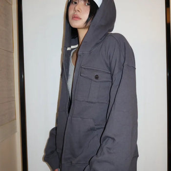 Vintage Wood Pocket Hoodie