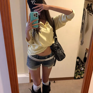 Pinch roll-up two-button shorts