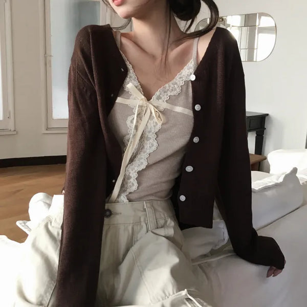 Miller V-neck Knit Cardigan