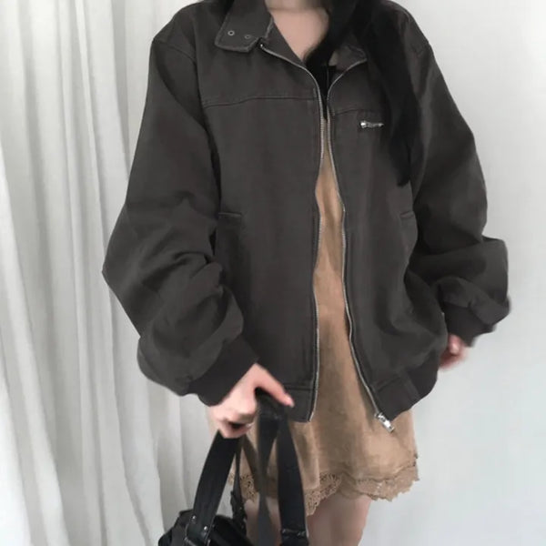 Dia High-Neck Two-Way Short Jacket